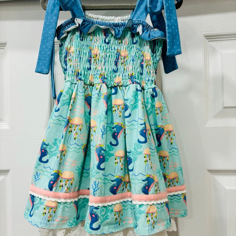 Love and Grow Seahorse and Jellyfish Dress Size 5